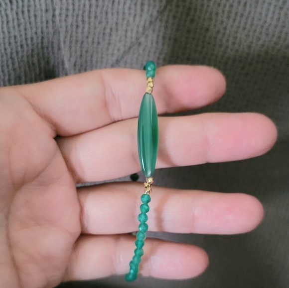Shivam Green💚 Onyx Bead Bracelet - Picture 9 of 16